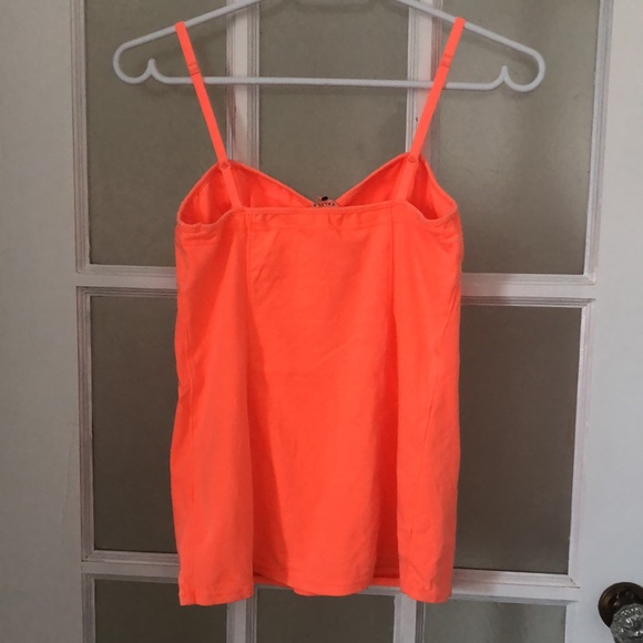 Talula Neon Orange Bralette style tank top size Large - Picture 3 of 5